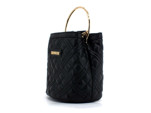 LOVE MOSCHINO Borsa Secchiello Trapuntata Quilted Nappa Pu Nero JC4082PP1CLA2000