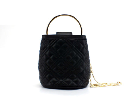 LOVE MOSCHINO Borsa Secchiello Trapuntata Quilted Nappa Pu Nero JC4082PP1CLA2000