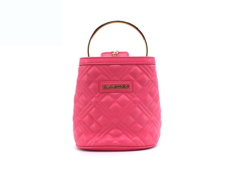 LOVE MOSCHINO Borsa Secchiello Trapuntata Quilted Nappa Pu Rosa Fuxia JC4082PP1CLA2604