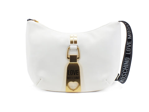 LOVE MOSCHINO Borsa Tracolla Pu Mezza Luna Bianco JC4089PP1CLN0100