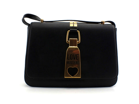 LOVE MOSCHINO Borsa Rigido Logo Metal Nero JC4091PP1CLN0000