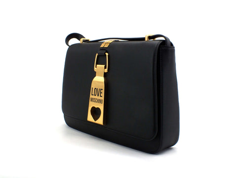 LOVE MOSCHINO Borsa Rigido Logo Metal Nero JC4091PP1CLN0000