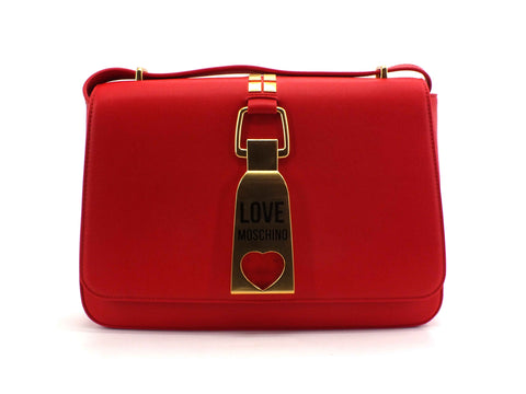 LOVE MOSCHINO Borsa Rigido Logo Metal Rosso JC4091PP1CLN0500