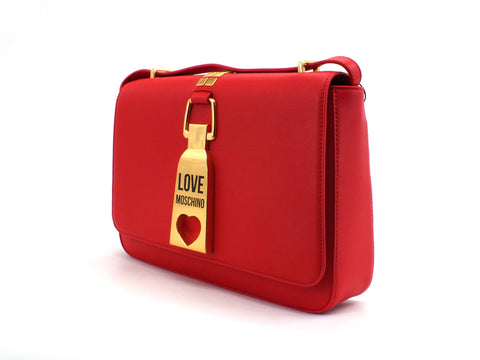 LOVE MOSCHINO Borsa Rigido Logo Metal Rosso JC4091PP1CLN0500