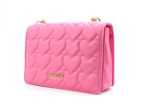 LOVE MOSCHINO Borsa Quilted Pu Catena Rosa JC4248PP0CKG0600
