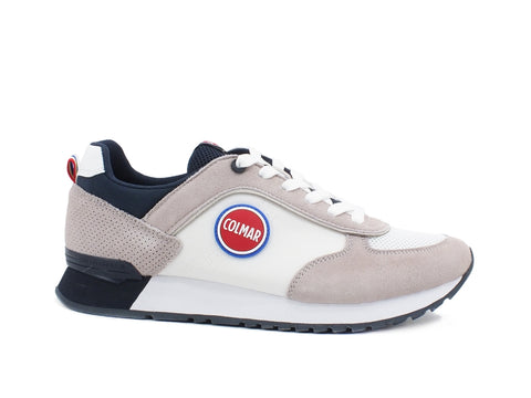 COLMAR Travis Colors Sneaker Running Uomo White Navy TRAVISCOLORS001