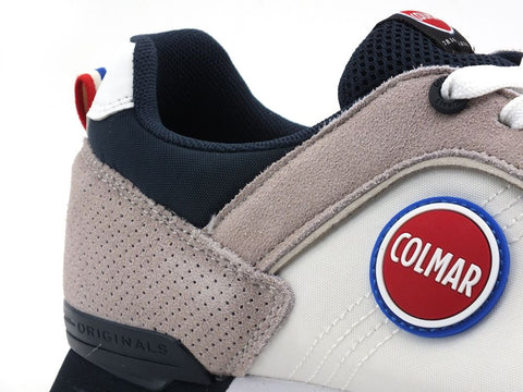 COLMAR Travis Colors Sneaker Running Uomo White Navy TRAVISCOLORS001