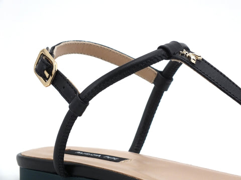 PATRIZIA PEPE Sandalo Infradito Borchie Gold Nero 2VA248-A3KW