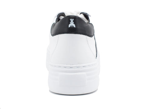 PATRIZIA PEPE Sneaker Pelle Logo Black White 2VA097-A3KW