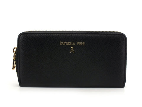 PATRIZIA PEPE Portafoglio Donna Zip Around Nero 2V4879-A4U8N