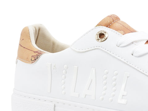 ALVIERO MARTINI 1A CLASSE Sneaker Platform Bianco Geo Beige P3A4-10876