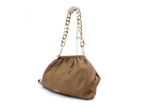STEVE MADDEN Borsa Clutch Pelle Manici Catena Tan BREVIVE