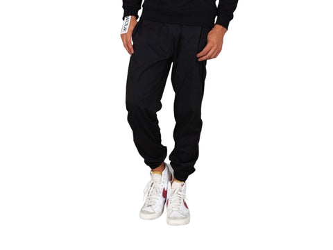 WOLM Pantaloni Lunghi Uomo Elastico Caviglia Black 21PEW052