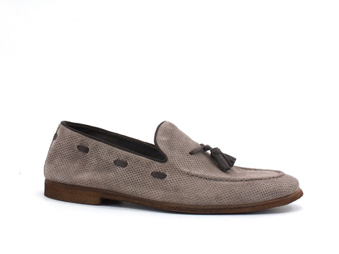 CAFENOIR Mocassino Nabuk Traforato Pelle Antilope RE6210