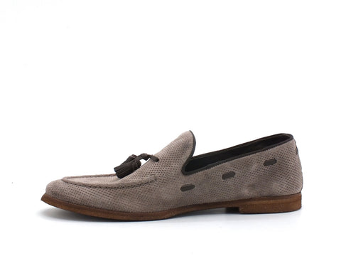 CAFENOIR Mocassino Nabuk Traforato Pelle Antilope RE6210