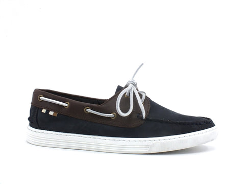 CAFENOIR Mocassino Vela Nabuk Bicolor Multi Blu TR7010