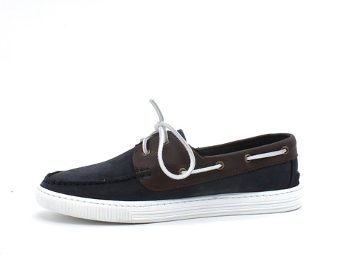 CAFENOIR Mocassino Vela Nabuk Bicolor Multi Blu TR7010