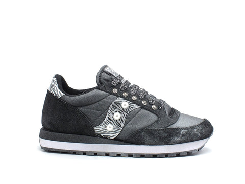 CUSTOM / SAUCONY Jazz Sneaker Studs Black Zebra S1044-596