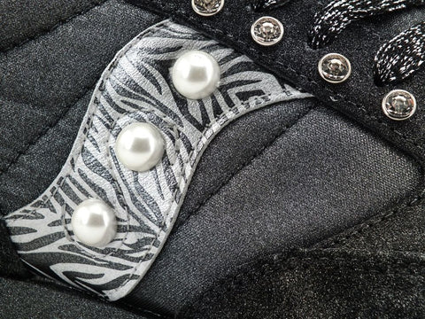 CUSTOM / SAUCONY Jazz Sneaker Studs Black Zebra S1044-596