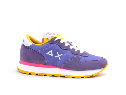 SUN68 Ally Solid Nylon Sneaker Donna Lilla Z31201