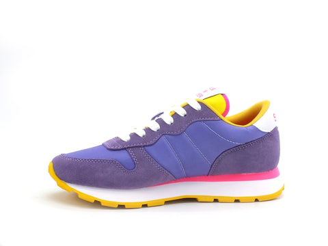 SUN68 Ally Solid Nylon Sneaker Donna Lilla Z31201