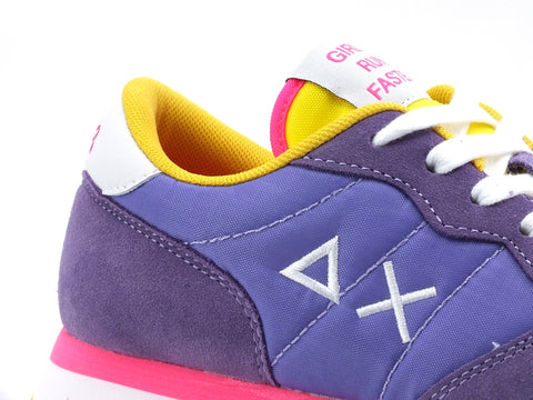 SUN68 Ally Solid Nylon Sneaker Donna Lilla Z31201