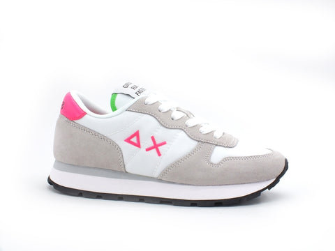 SUN68 Ally Solid Nylon Sneaker Donna Bianco Z31201