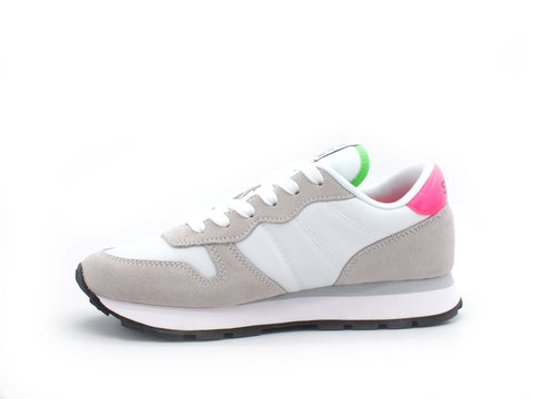 SUN68 Ally Solid Nylon Sneaker Donna Bianco Z31201