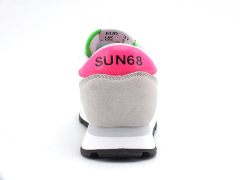 SUN68 Ally Solid Nylon Sneaker Donna Bianco Z31201