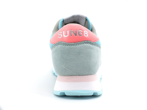 SUN68 Ally Solid Nylon Sneaker Donna Acqua Z31201