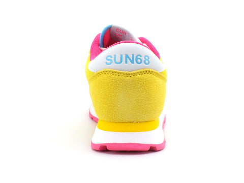 SUN68 Ally Solid Nylon Sneaker Donna Giallo Z31201