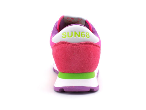 SUN68 Ally Solid Nylon Sneaker Donna Fluo Fuxia Z31201