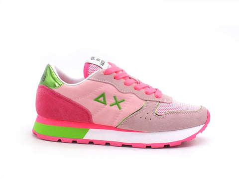 SUN68 Ally Spotry Sneaker Donna Running Rosa Z31203