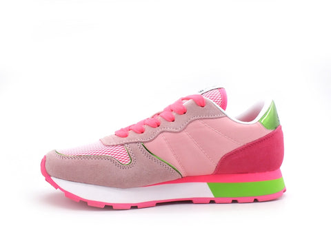 SUN68 Ally Spotry Sneaker Donna Running Rosa Z31203
