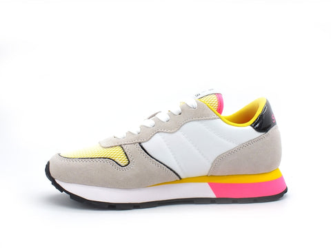 SUN68 Ally Sporty Sneaker Donna Running Bianco Z31203