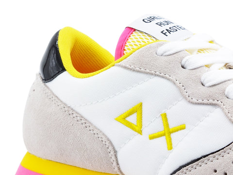 SUN68 Ally Sporty Sneaker Donna Running Bianco Z31203