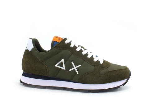 SUN68 Tom Solid Nylon Sneaker Uomo Militare Z31101
