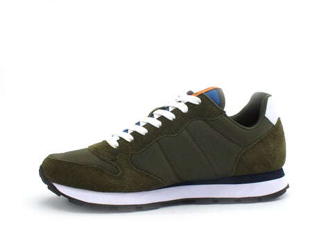 SUN68 Tom Solid Nylon Sneaker Uomo Militare Z31101