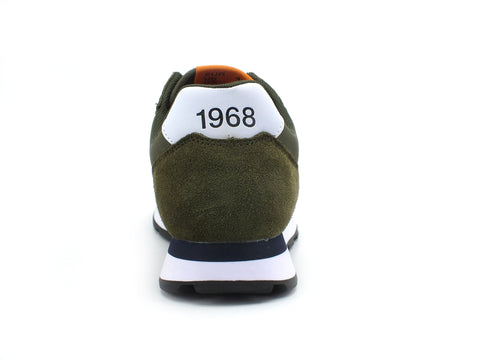 SUN68 Tom Solid Nylon Sneaker Uomo Militare Z31101