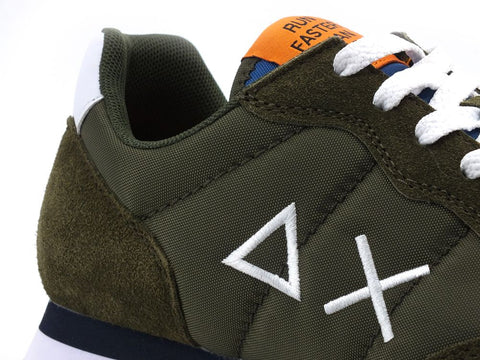 SUN68 Tom Solid Nylon Sneaker Uomo Militare Z31101