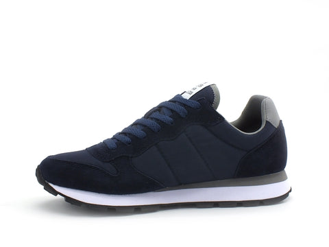 SUN68 Tom Solid Nylon Sneaker Uomo Navy Blue Z31101