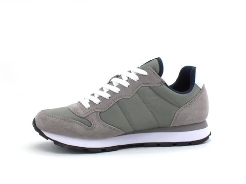 SUN68 Tom Solid Nylon Sneaker Uomo Grigio Medio Z31101