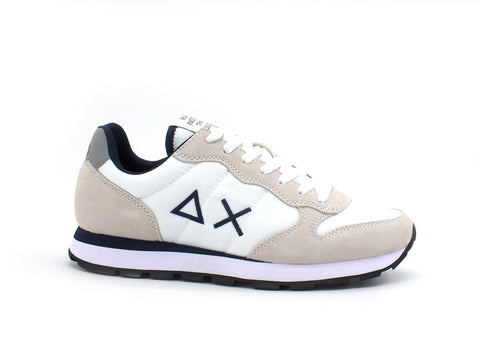 SUN68 Tom Solid Nylon Sneaker Uomo Bianco Z31101