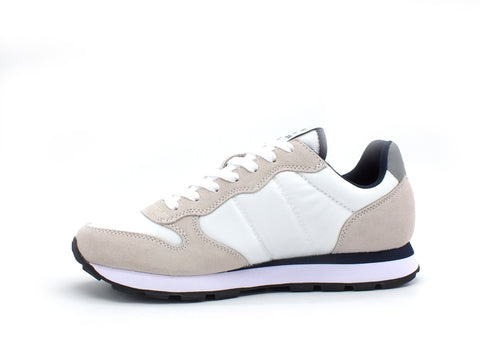 SUN68 Tom Solid Nylon Sneaker Uomo Bianco Z31101