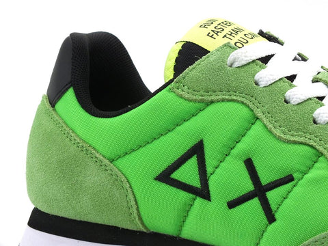 SUN68 Tom Solid Nylon Sneaker Uomo Verde Fluo Z31101