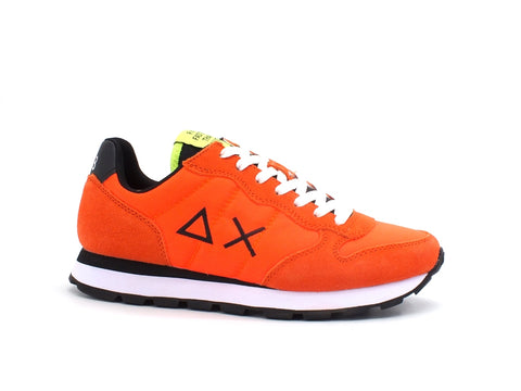 SUN68 Tom Solid Nylon Sneaker Uomo Arancio Fluo Z31101