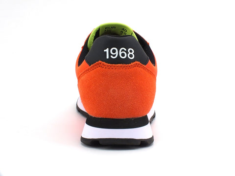 SUN68 Tom Solid Nylon Sneaker Uomo Arancio Fluo Z31101
