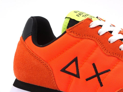 SUN68 Tom Solid Nylon Sneaker Uomo Arancio Fluo Z31101