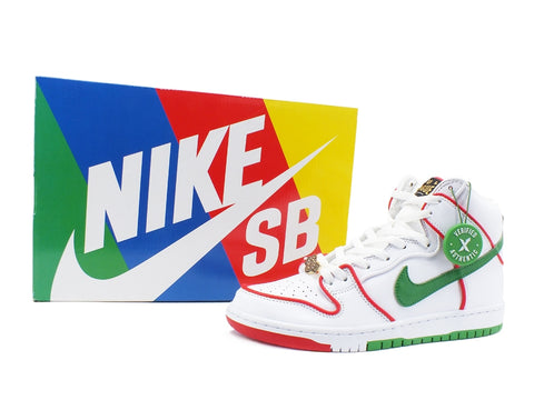 NIKE SB Dunk High Paul Rodriguez Mexico Sneaker White Red Green 9 US CT6680 100