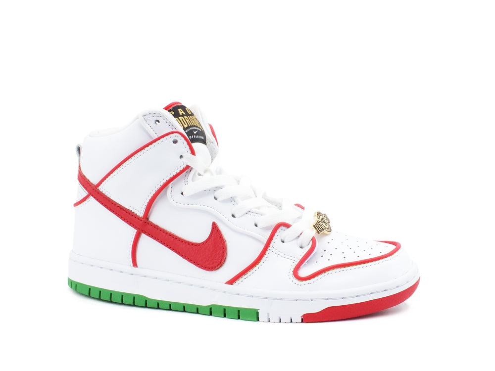 NIKE SB Dunk High Paul Rodriguez Mexico Sneaker White Red Green 9 US CT6680 100